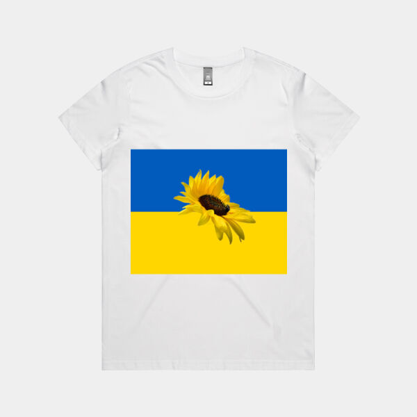 Sunflower Flag Organic Cotton Women Tee Thumbnail
