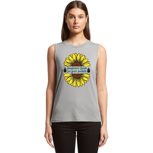 Sunflower Seeds Women Muscle Tank Thumbnail